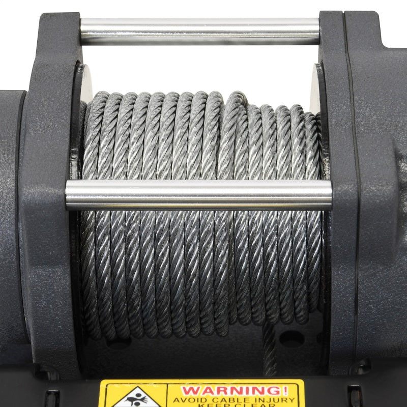 Superwinch 2500 LBS 12V DC 3/16in x 40ft Steel Rope Terra 2500 Winch - Gray Wrinkle Superwinch Winches AXOPROS