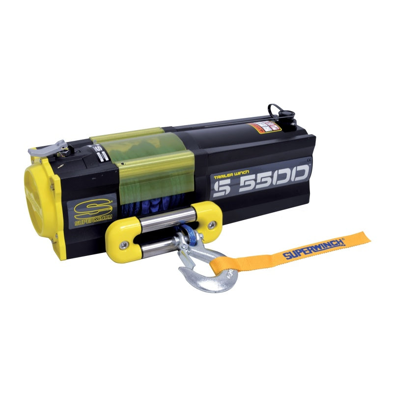 Superwinch 5500 LBS 12V DC 1/4in x 60ft Synthetic Rope S5500 Winch Superwinch Winches AXOPROS