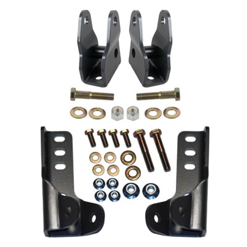 Synergy 07-18 JeepWrangler JK/JKU Front Lower Shock Extension Brackets Synergy Mfg Brackets AXOPROS