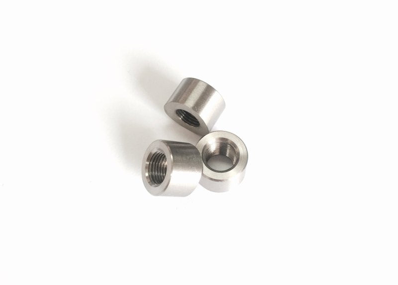 Ticon Industries 1/8in NPT Titanium Sensor Bung 1.5in to 5in Tubing - Coped End Ticon Bungs AXOPROS