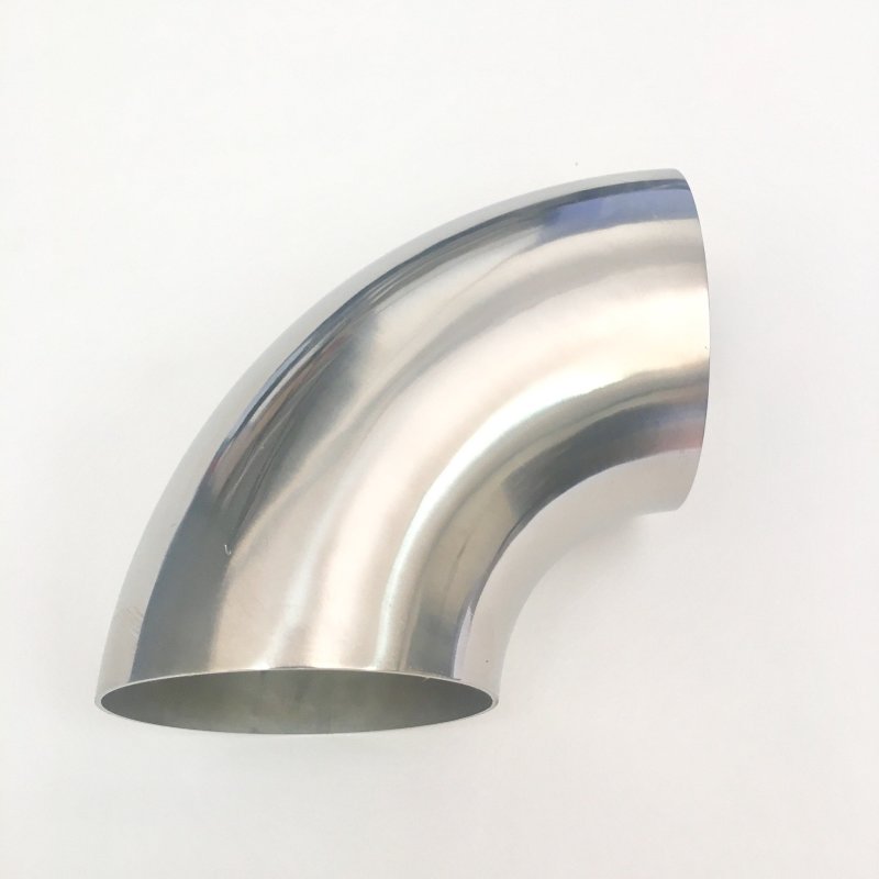 Ticon Industries 4.0in Diameter 90 .9D/3.5in CLR 1.5mm /.059in Wall Thickness Titanium Elbow Ticon Titanium Tubing AXOPROS