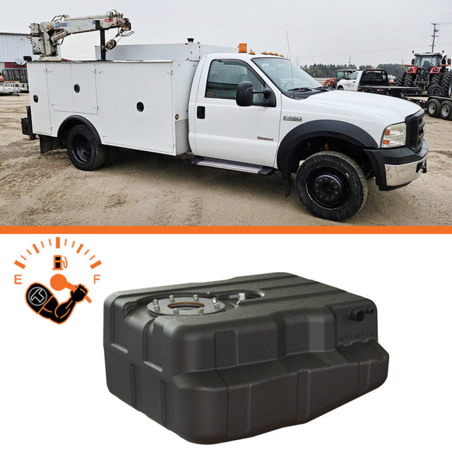 Titan Fuel Tanks 99-10 Ford F-350/F-450 Narrow Frame 40 Gallon After-Axle Utility Fuel Tank Titan Fuel Tanks Fuel Tanks  AXOPROS