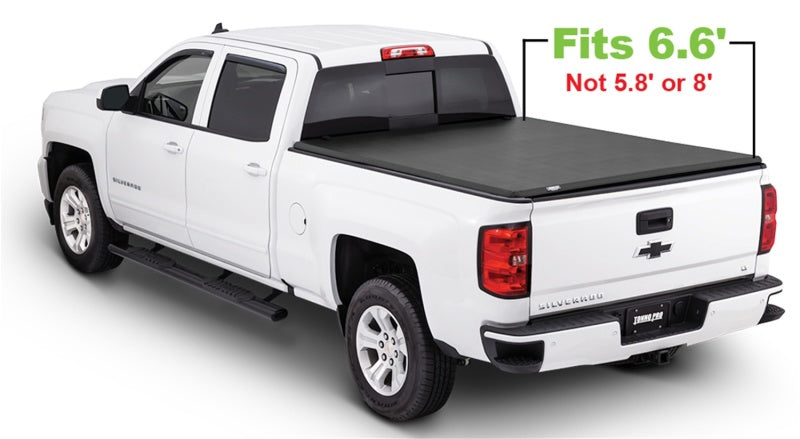 Tonno Pro 14-19 Chevy Silverado 1500 6.6ft Fleetside Tonno Fold Tri-Fold Tonneau Cover Tonno Pro Tonneau Covers - Soft Fold AXOPROS