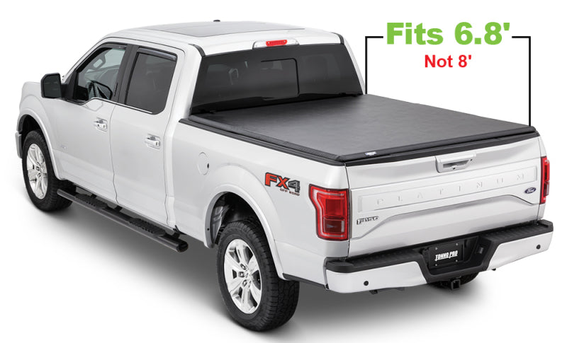 Tonno Pro 17-22 Ford F-250 Super Duty 6.8ft Styleside Tonno Fold Tri-Fold Tonneau Cover Tonno Pro Tonneau Covers - Soft Fold AXOPROS