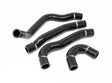 Torque Solution 08-15 Mitsubishi Evolution X Silicone Radiator Hose Kit - Black Torque Solution Radiator Hoses  AXOPROS