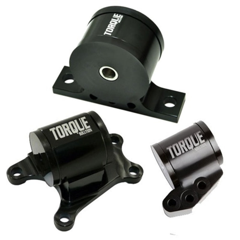 Torque Solution Billet Aluminum 3 piece Engine Mount Kit: Mitsubishi Evolution VII-IX 2001-2006 Torque Solution Engine Mounts AXOPROS