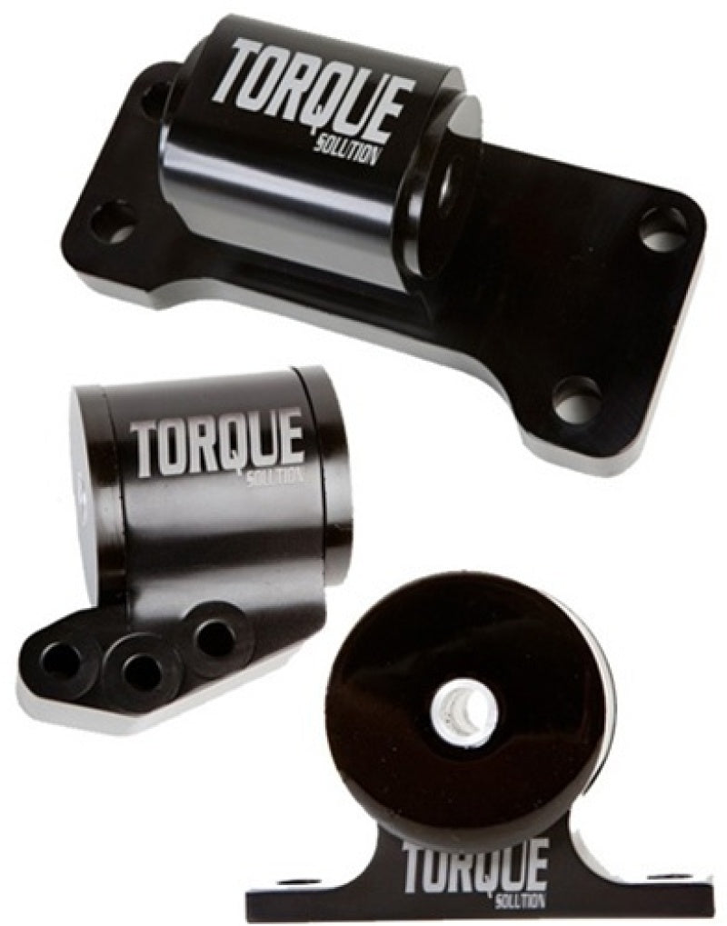 Torque Solution Billet Aluminum 3 piece Engine Mount Kit: Mitsubishi Evolution VII-IX 2001-2006 Torque Solution Engine Mounts AXOPROS