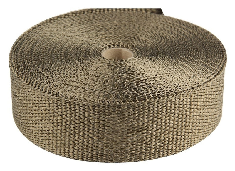 Torque Solution Exhaust Wrap Universal 1inx50ft - Volcanic Rock Torque Solution Exhaust Wrap AXOPROS