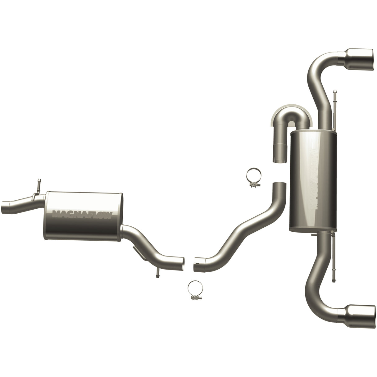 Touring Series Stainless Cat-Back System MagnaFlow Exhaust Products Exhaust System Kit AXOPROS