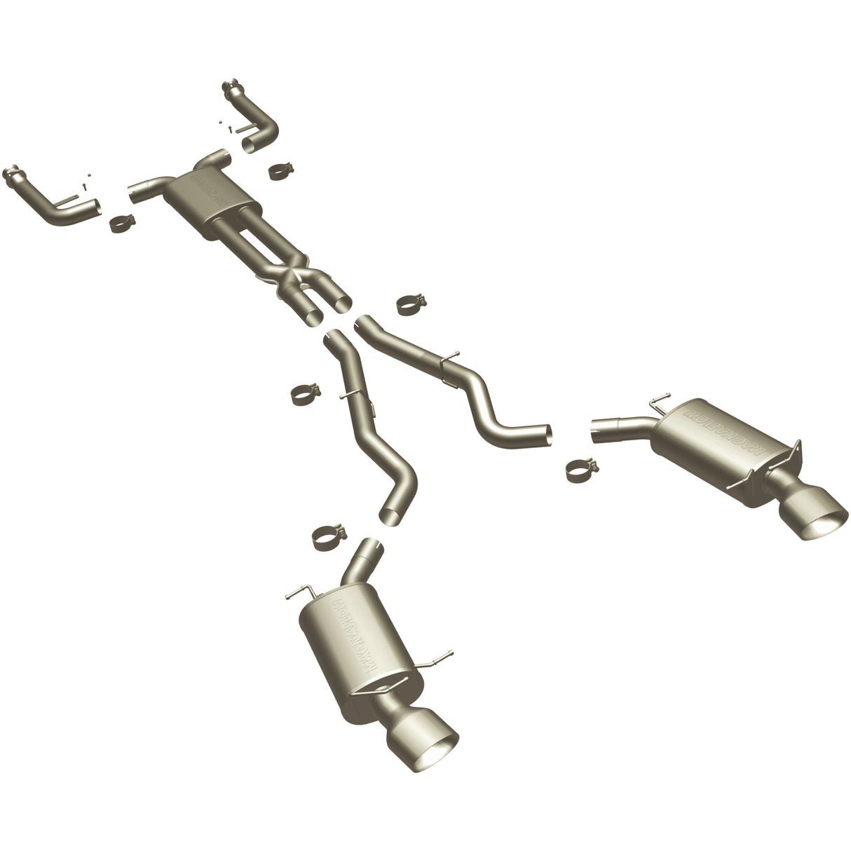Touring Series Stainless Cat-Back System MagnaFlow Exhaust Products Exhaust System Kit AXOPROS