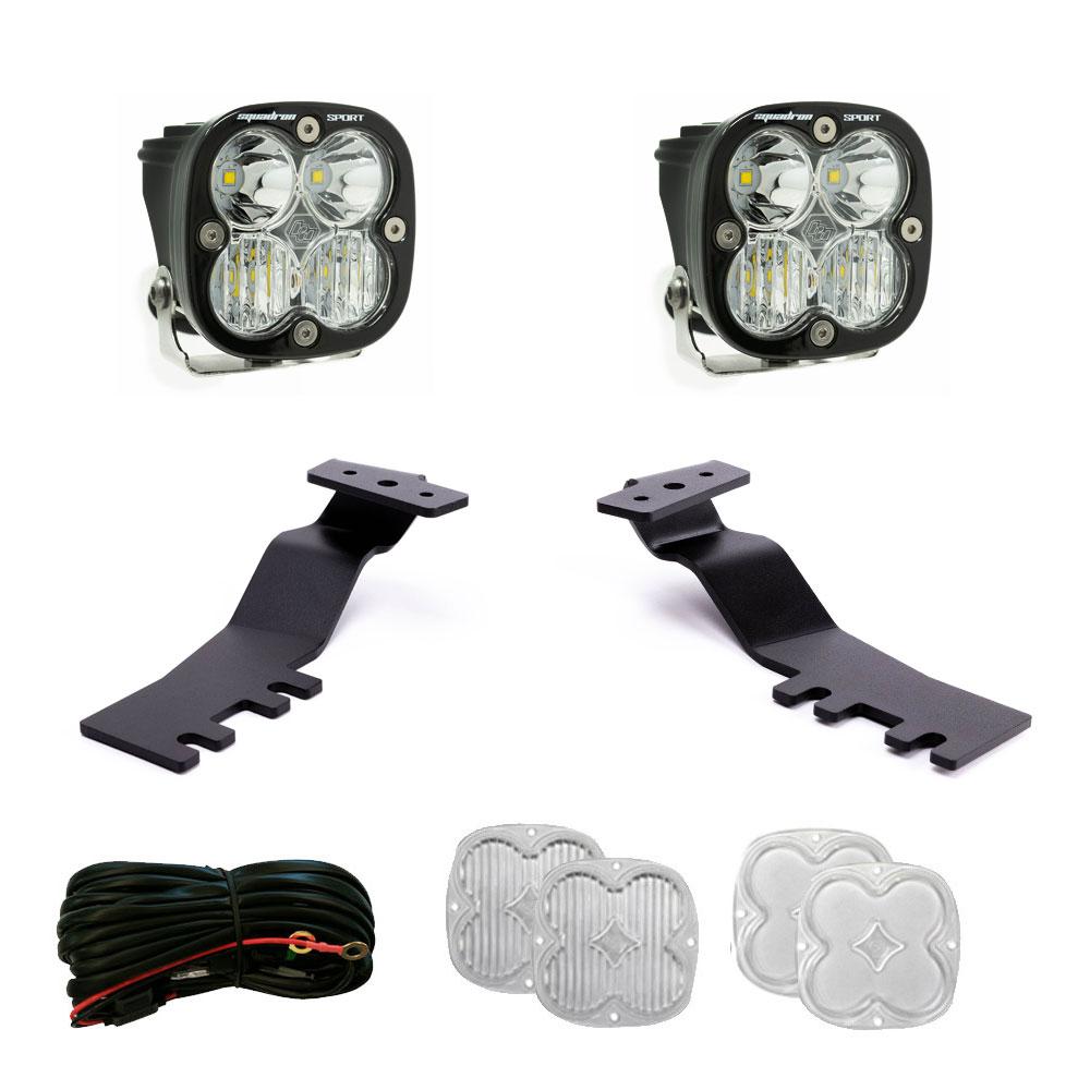 Toyota Tacoma Squadron Sport A-Pillar Kit Baja Designs Auxiliary Light AXOPROS