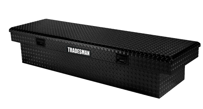Tradesman Aluminum Economy Cross Bed Truck Tool Box (72in.) - Black Tradesman Truck Boxes & Storage AXOPROS