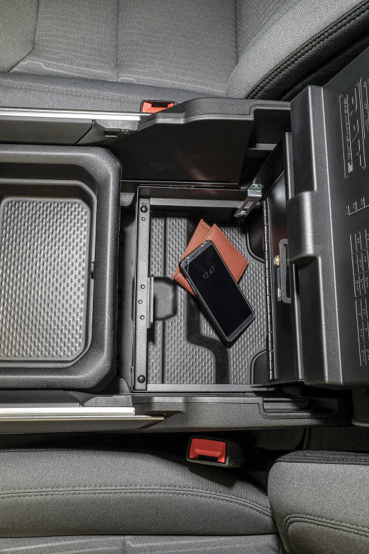 Tuffy Console Safe W/ Keyed Lock For Ram Trucks W/ Sliding Tray Console Tuffy Products Cargo Boxes & Bags AXOPROS