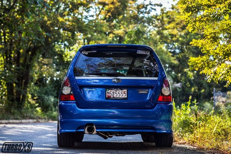 Turbo XS 04-08 Forester XT Axle Back 4in Polished Stainless Tip Muffler Turbo XS Muffler AXOPROS