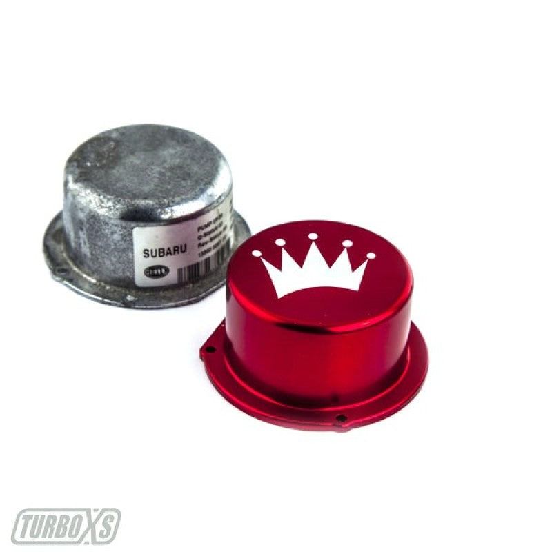 Turbo XS 15-16 Subaru WRX Billet Aluminum Vacuum Pump Cover - Red Turbo XS Engine Covers AXOPROS