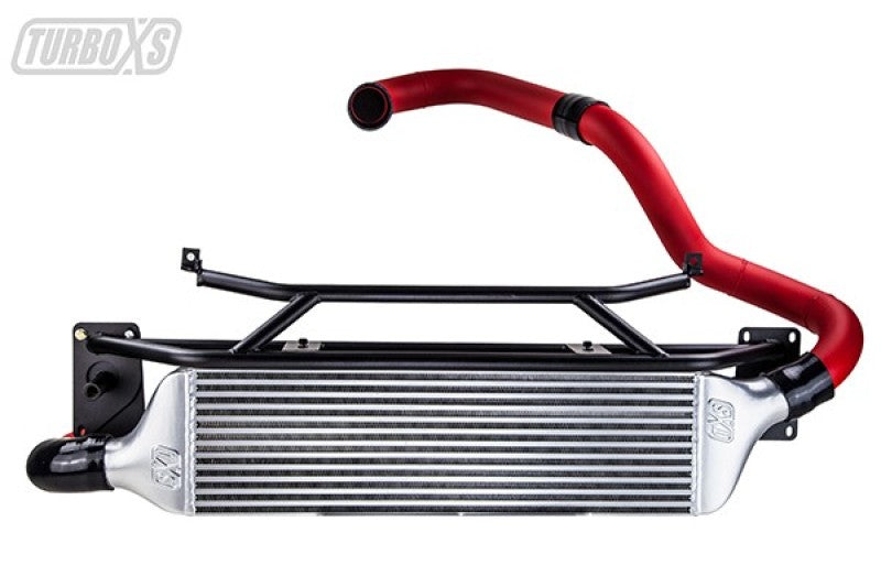 Turbo XS FMIC for 15-16 Subaru WRX - Wrinkle Red Pipes Turbo XS Intercooler Kits  AXOPROS