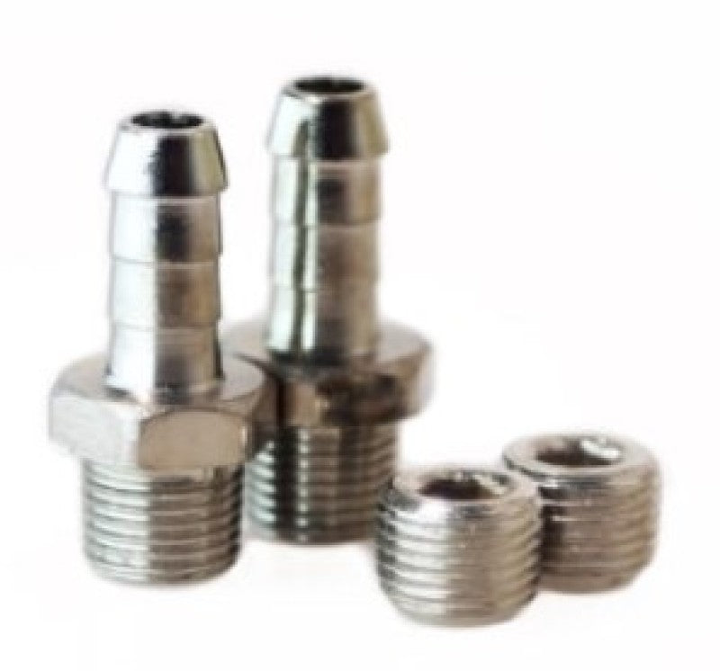 Turbosmart WG50/60 1/8NPT - 6MM Hose Tail Fitting Kit w/ Plug Turbosmart Fittings AXOPROS