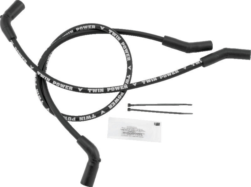 Twin Power 09-16 FLH FLT Black Ignition Wire Set TwinPower Spark Plug Wire Sets AXOPROS