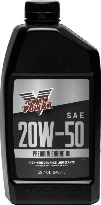 Twin Power 20W50 Premium Oil Quart TwinPower Motor Oils AXOPROS