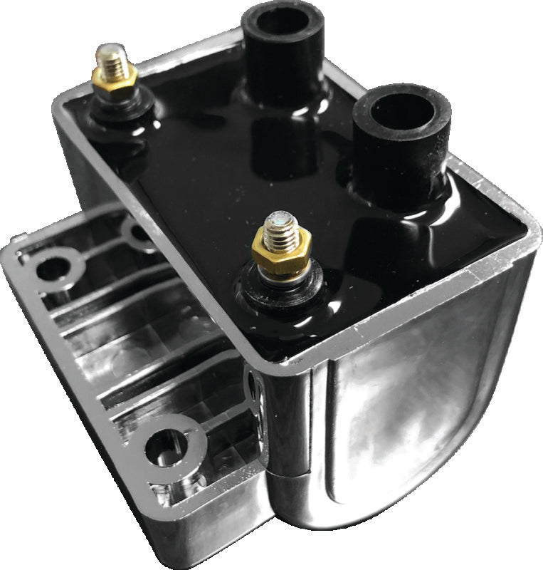 Twin Power 65-79 Big Twin and XL Ignition Coil Chrome Replaces H-D 31609-65A 5 Ohm TwinPower Stock Replacement Ignition  AXOPROS