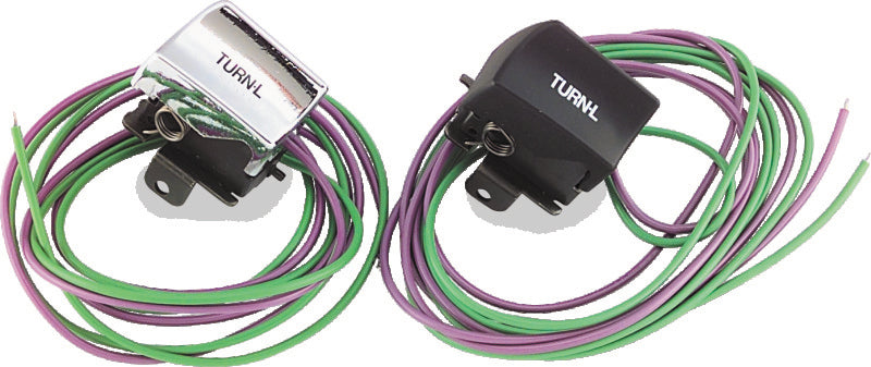 Twin Power 82-95 Big Twin and XL Black Left Turn Signal Switch Replaces H-D 71599-92 TwinPower Switch Panels AXOPROS