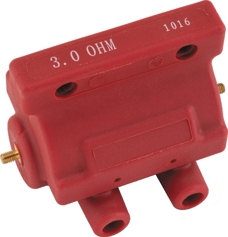 Twin Power 85-03 Big Twin and XL Ignition Coil Red Replaces H-D 31614-83A 3 Ohm Original Style TwinPower Stock Replacement Ignition  AXOPROS