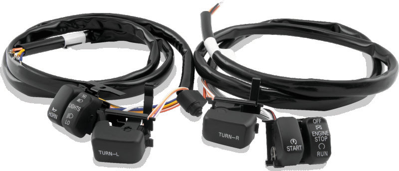 Twin Power 96-06 Big Twin and XL Black Handlebar Switch Kit TwinPower Switch Panels AXOPROS