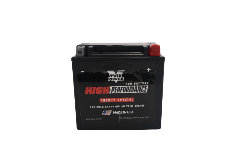 Twin Power YTX-14L High Performance Battery Replaces H-D 65958-04 Made in USA 200 CCA TwinPower Batteries AXOPROS