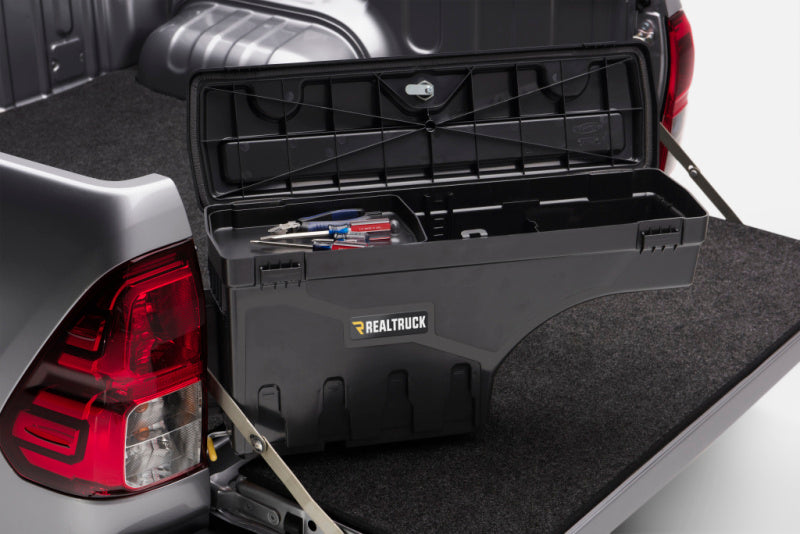 UnderCover 07-20 Toyota Tundra Drivers Side Swing Case - Black Smooth Undercover Truck Boxes & Storage AXOPROS