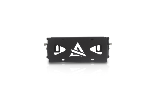 Universal Terra Series Flip-Up Roller Fairlead License Plate Bracket Attica 4x4 Bumper  AXOPROS