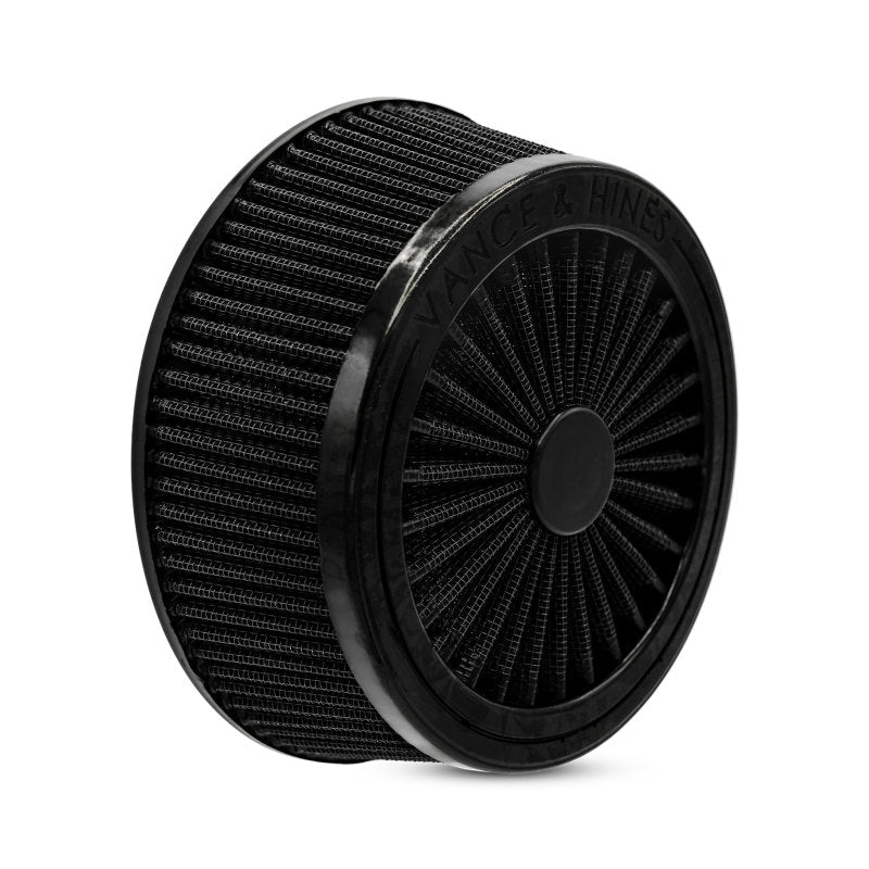 Vance & Hines Black VO2 Filter D165Fl Vance and Hines Air Filters - Direct Fit AXOPROS