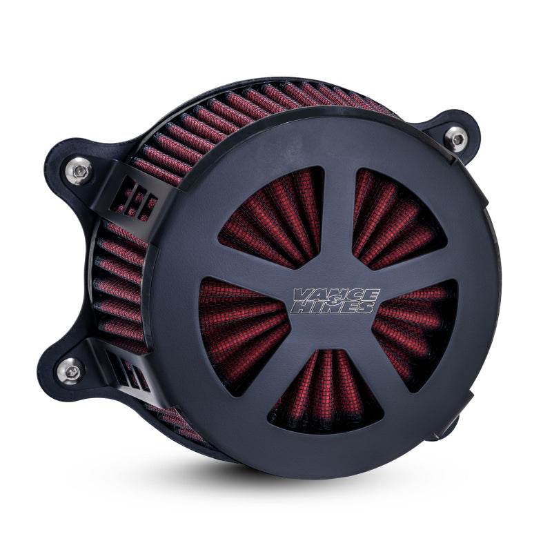 Vance & Hines HD Sportster 91-22 Radiant V Air Intake Black Vance and Hines Short Ram Air Intakes AXOPROS