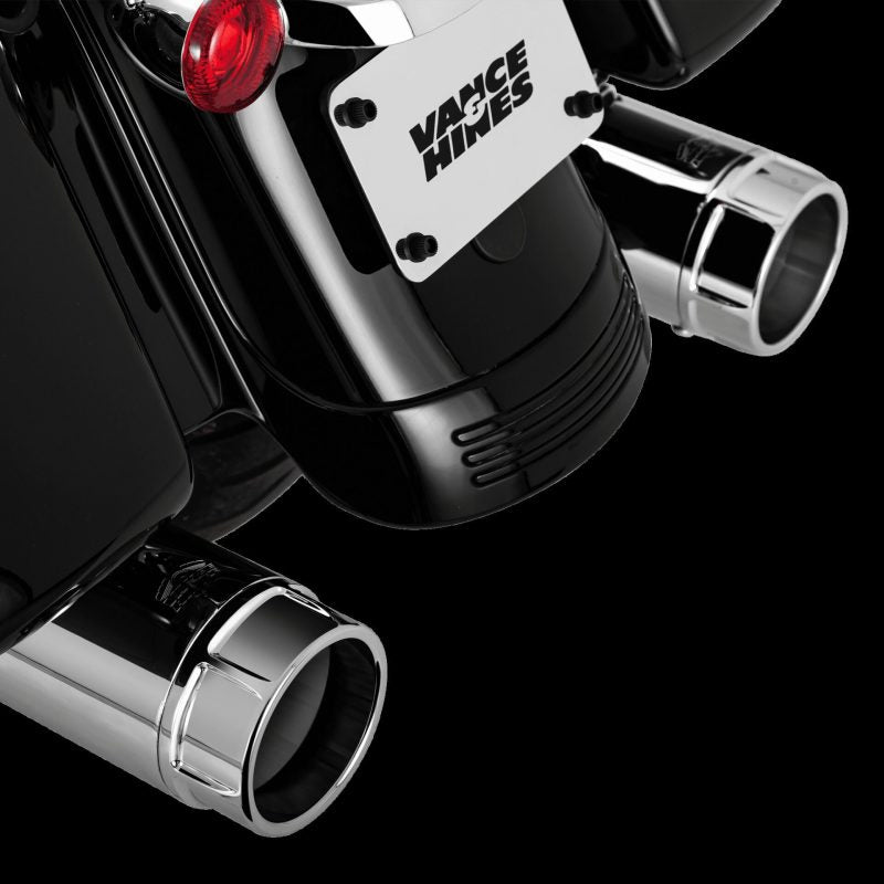 Vance & Hines HD Touring 17-22 Torquer 450 Chrome Slip-On Exhaust Vance and Hines Motorcycle Slip-On AXOPROS