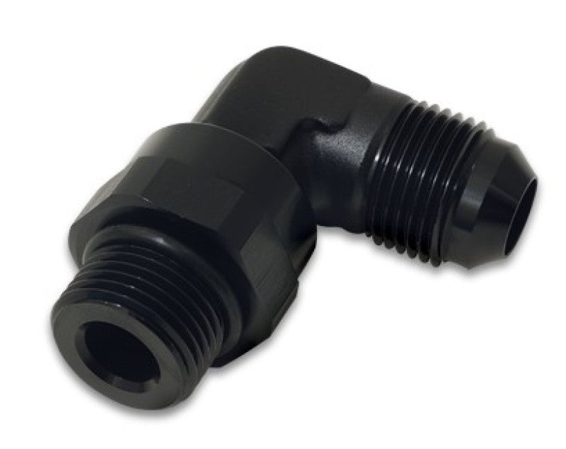 Vibrant -10AN Male Flare to Male -8 ORB Swivel 90 Degree Adapter - Anodized Black Vibrant Fittings AXOPROS