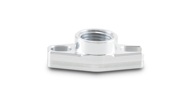 Vibrant 1/2in NPT Female 1.5in to 1.75in Bolt Hole Oil Drain Flange w/Crowfoot Vibrant Flanges AXOPROS