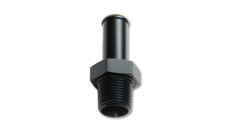 Vibrant 1/2in NPT to 5/8in Barb Straight Fitting - Aluminum Vibrant Fittings AXOPROS