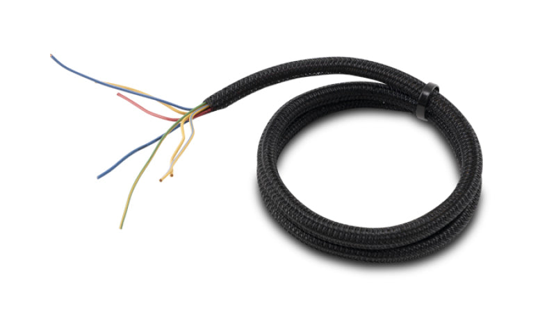 Vibrant 1/2in O.D. Flexible Split Sleeving (10 foot length) Black Vibrant Wire Loom AXOPROS