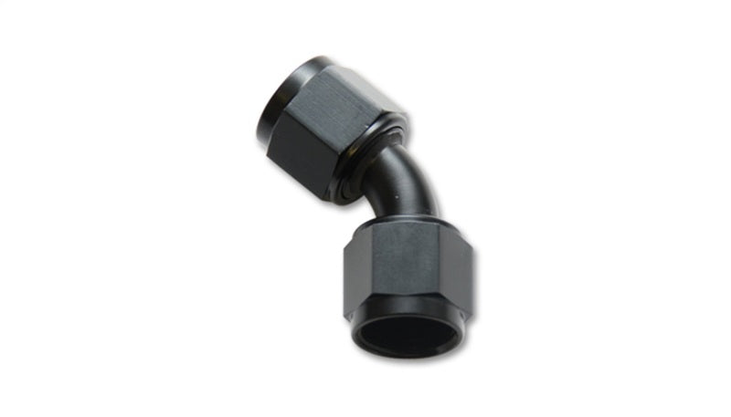Vibrant -16AN X -16AN Female Flare Swivel 45 Deg Fitting (AN To AN) -Anodized Black Only Vibrant Fittings AXOPROS