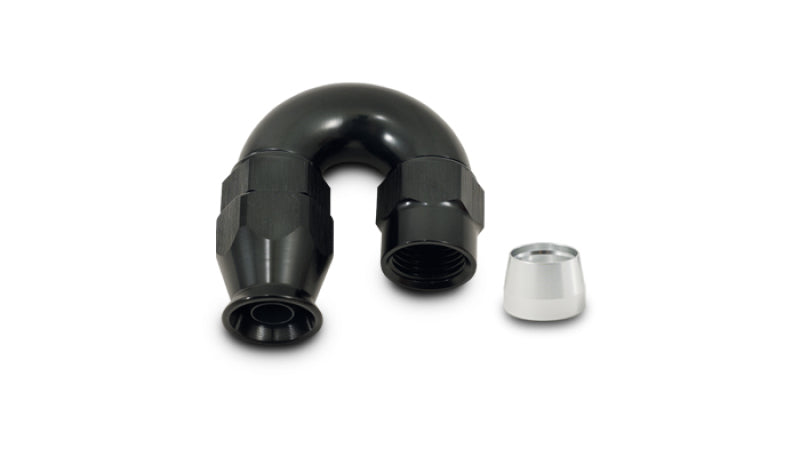 Vibrant 180 Degree High Flow Hose End Fitting for PTFE Lined Hose -12AN Vibrant Fittings AXOPROS