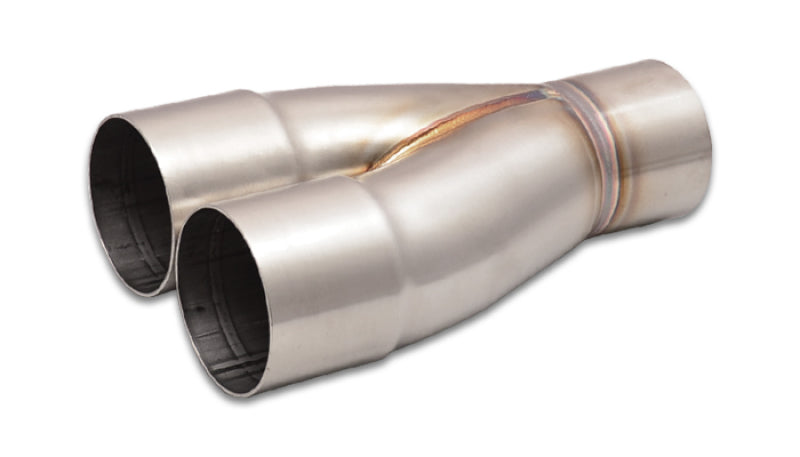 Vibrant 2-1 SS Merge Collectors (2-1/2in Inlet Slipover ID 2-1/2in Outlet OD) - Sold Individually Vibrant Merge Collectors AXOPROS