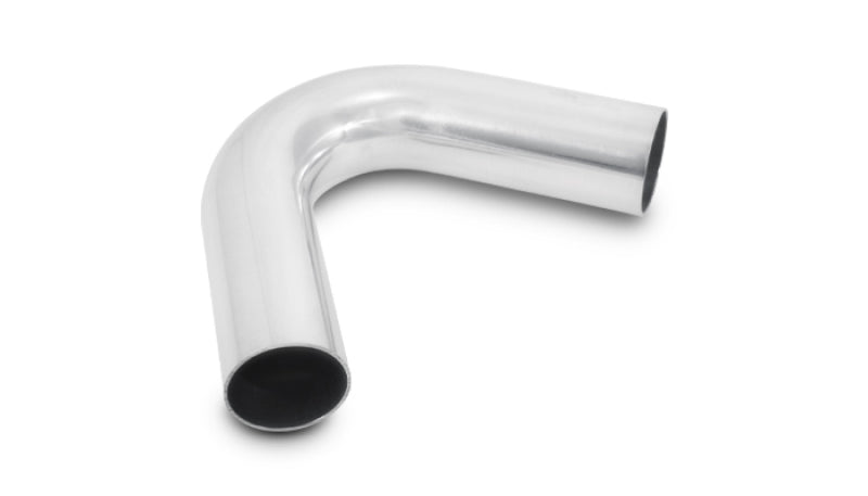Vibrant 2.5in O.D. Universal Aluminum Tubing (120 degree Bend) - Polished Vibrant Aluminum Tubing AXOPROS