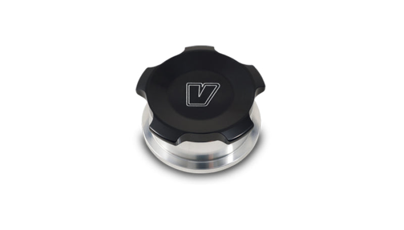 Vibrant 2in OD Aluminum Weld Bungs w/ Anodized Black Aluminum Threaded Cap (incl. O-Ring) Vibrant Bungs AXOPROS