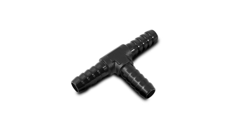 Vibrant 3/16in Barbed Tee Adapter - Black Anodized Vibrant Fittings AXOPROS