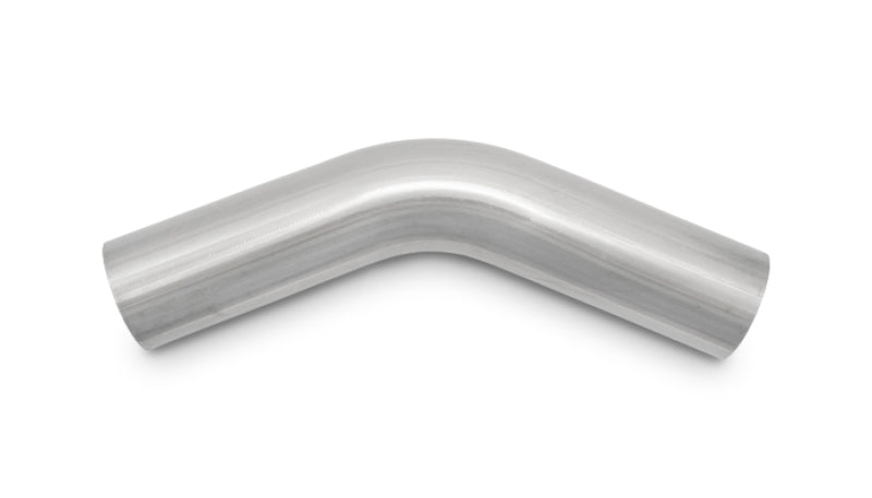 Vibrant 3.5in O.D. T304 SS 45 deg Mandrel Bend 6in x 6in leg lengths (5.5in Centerline Radius) Vibrant Steel Tubing AXOPROS