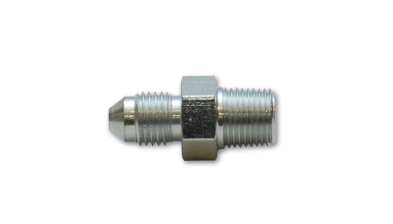 Vibrant -3AN to 1/8in NPT Straight Adapter Fitting - Steel Vibrant Fittings AXOPROS