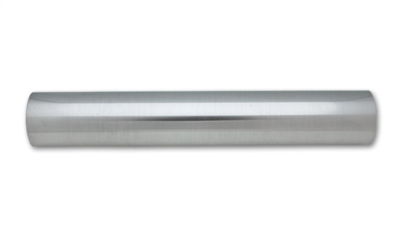Vibrant 3in O.D. Universal Aluminum Tubing (18in long Straight Pipe) - Polished Vibrant Aluminum Tubing AXOPROS