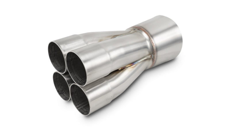 Vibrant 4-1 SS Merge Collectors (2-1/4in Inlet Slipover ID 4in Merge Outlet OD) - Sold Individually Vibrant Merge Collectors AXOPROS