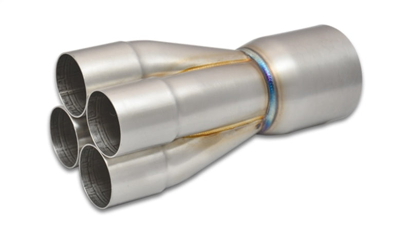 Vibrant 4-1 SS Merge Collectors (2in Inlet Slipover ID 3in Merge Outlet OD) - Sold Individually Vibrant Merge Collectors AXOPROS