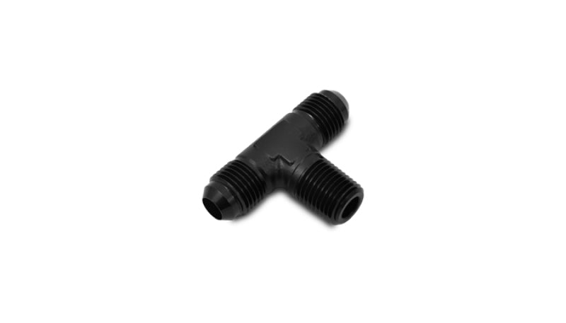 Vibrant -4AN x 1/8in NPT Flare to Pipe Tee Adapter Fitting - Aluminum Vibrant Fittings AXOPROS