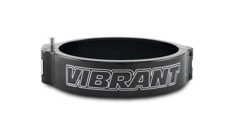 Vibrant 4in O.D. Aluminized HD 2.0 Clamp - Anodized Black (Clamp Only) Vibrant Clamps AXOPROS